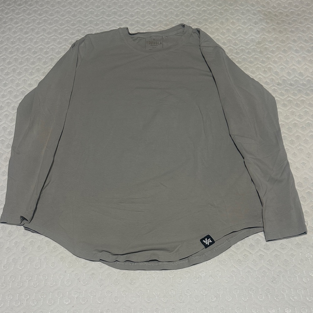 YoungLA Charcoal Long Sleeve Men's Tee